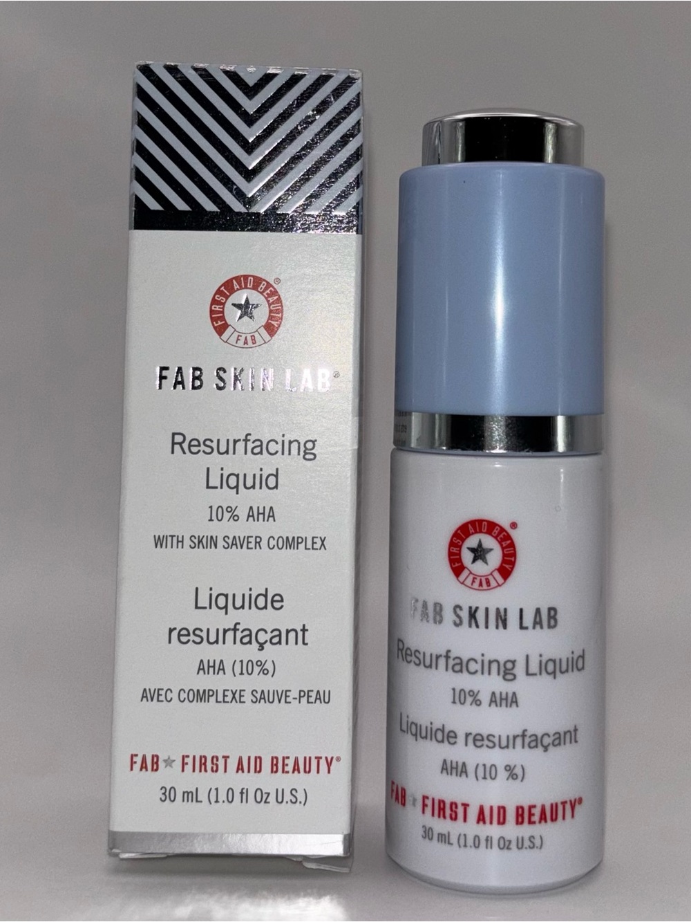 NEW First Aid Beauty FAB Skin Lab Resurfacing Liquid 10% AHA 1 oz